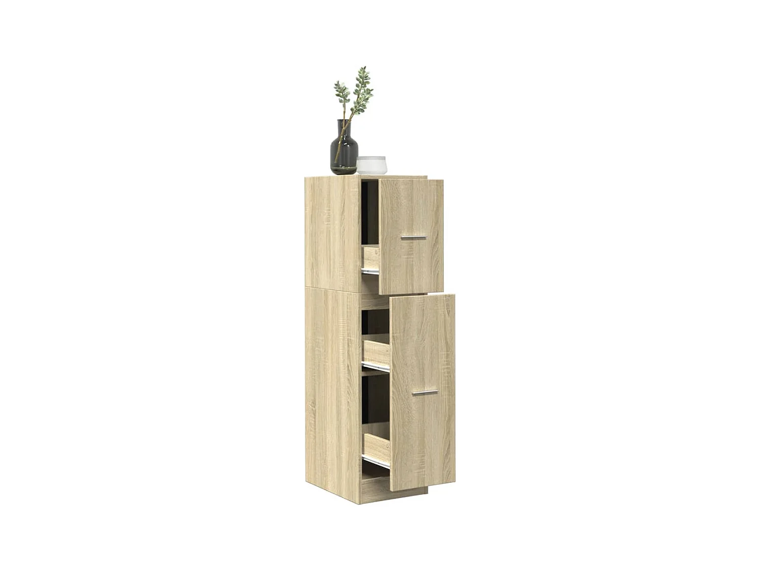 Armoire d'apothicaire chêne sonoma 30x41x118 cm bois ingénierie
