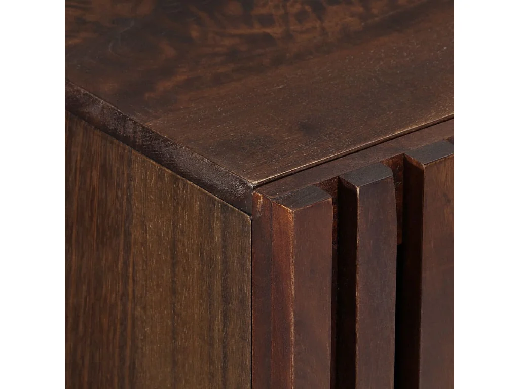 Aparador marrom 90x34x75 cm madeira de mangueira maciça