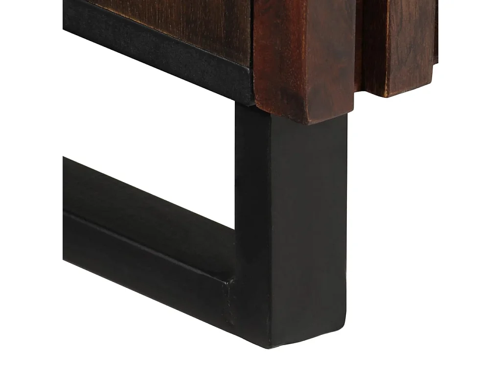 Aparador marrom 90x34x75 cm madeira de mangueira maciça