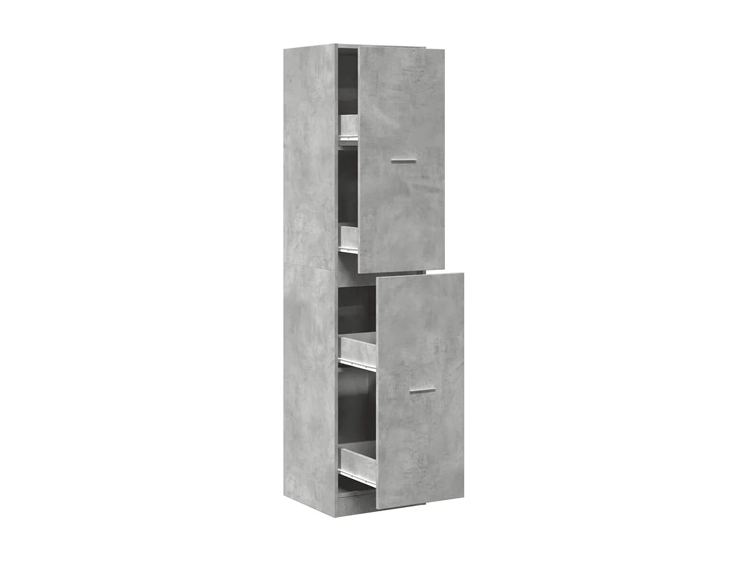 Armoire d'apothicaire gris béton 40x41x174,5 cm bois ingénierie