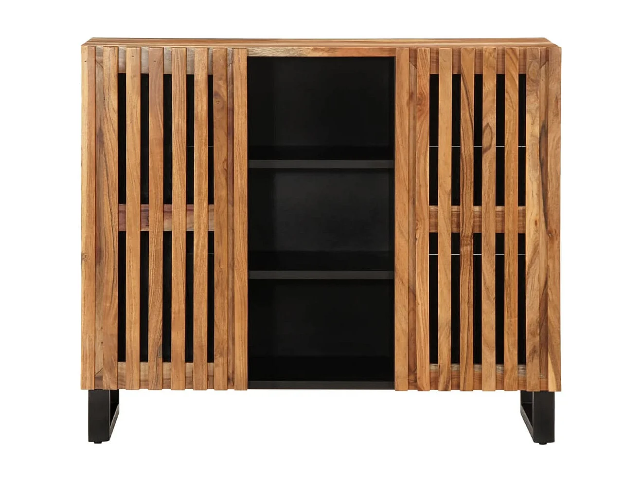 Buffet 90x34x75 cm bois d'acacia massif