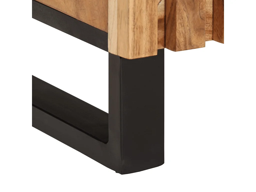 Buffet 90x34x75 cm bois d'acacia massif