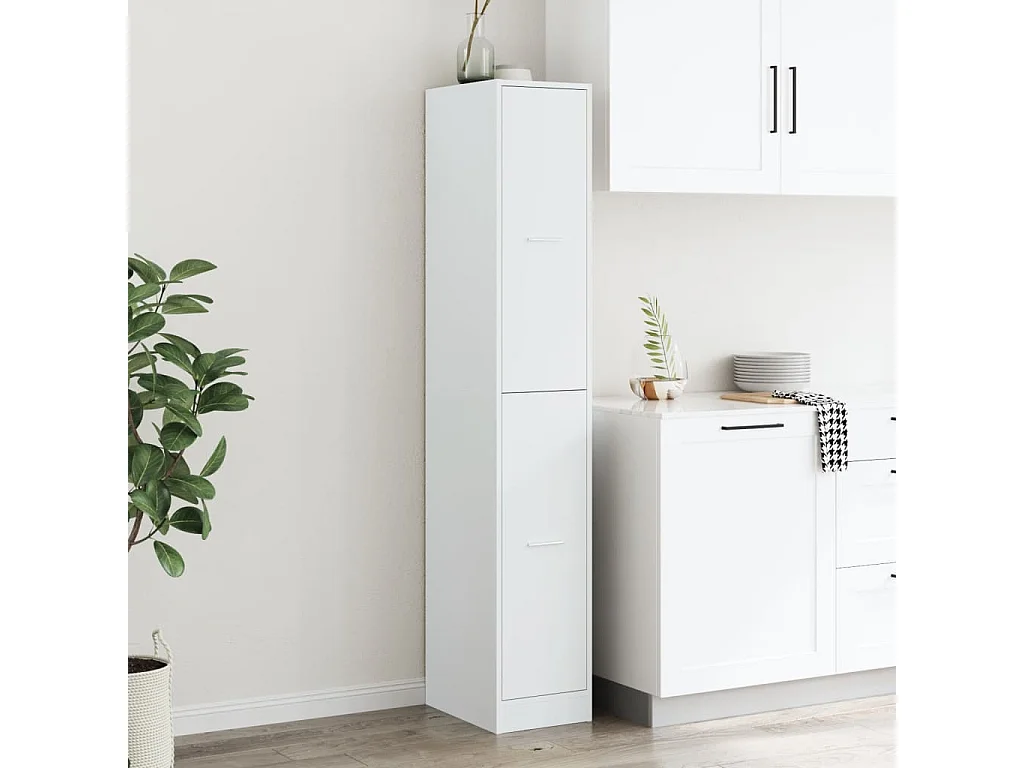 Mueble boticario blanco 30x41x174,5 cm madera contrachapada