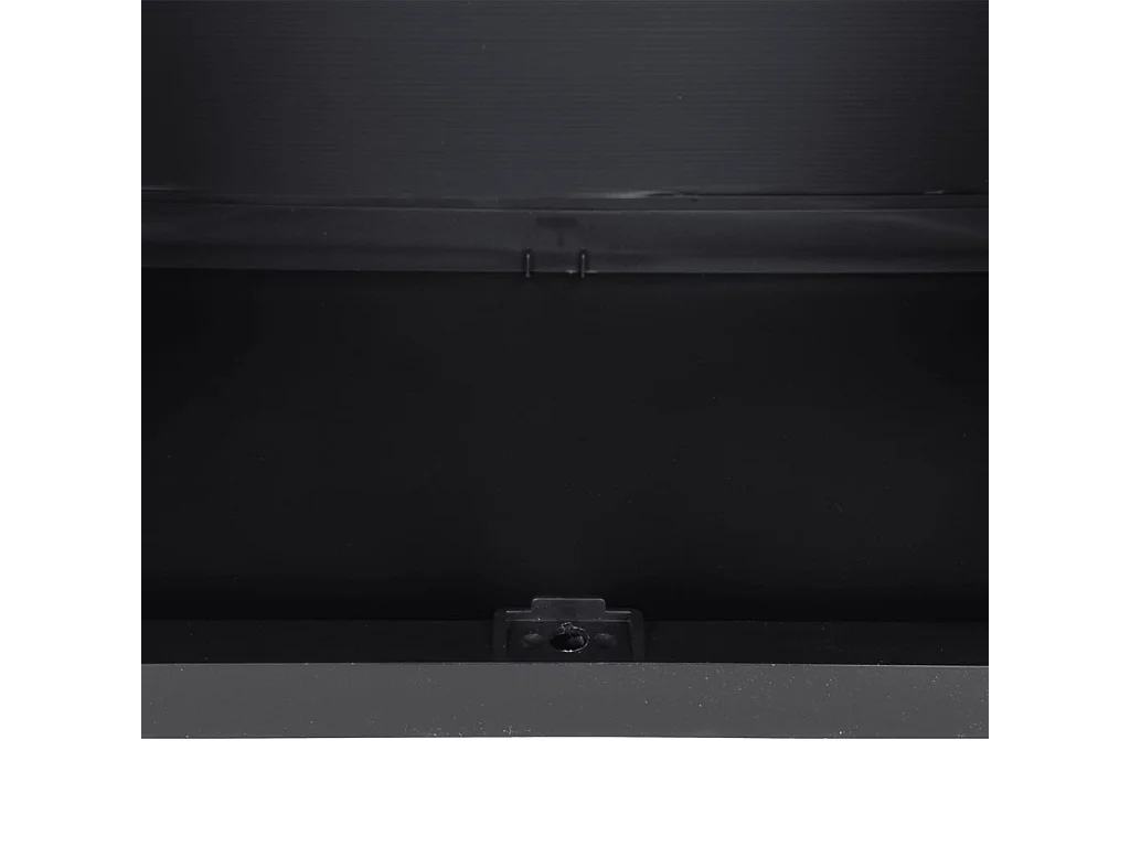 Armario exterior gris y negro 65x37x85 cm PP