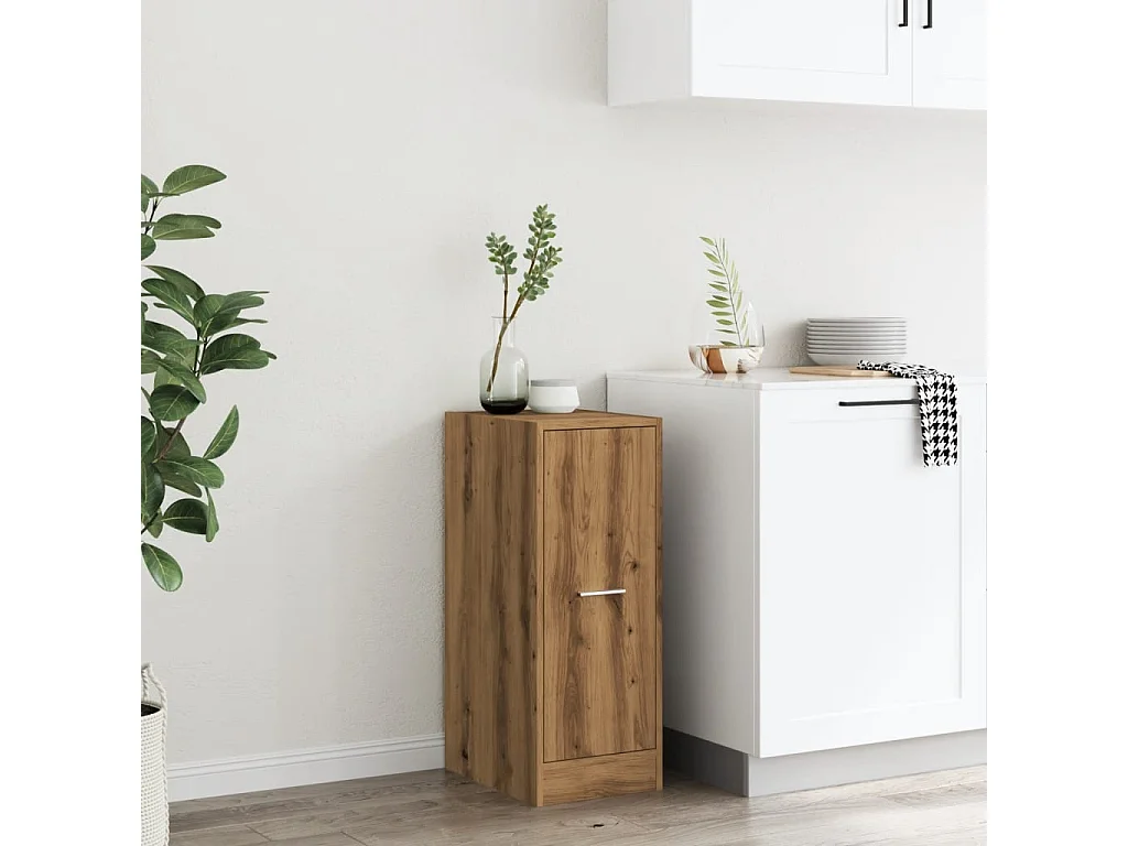 Mobile da farmacia artigianale in legno ingegnerizzato di rovere