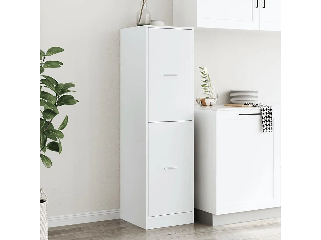 Mobile da farmacia bianco 40x41x144,5 cm in derivati del legno