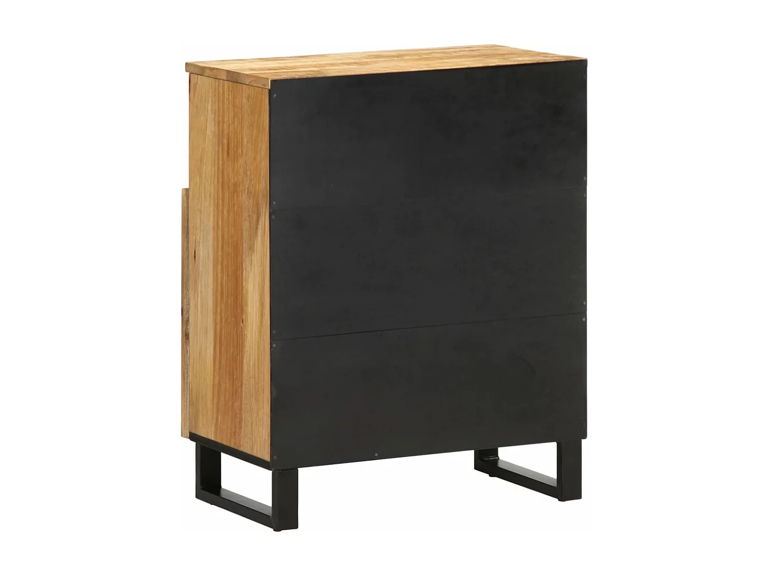 Buffet 60x34x75 cm bois de manguier massif brut