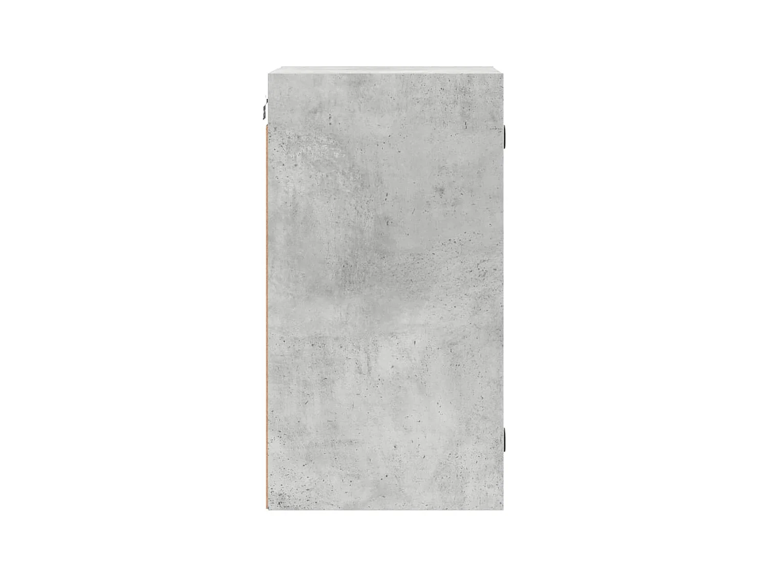 Armoire murale avec portes en verre gris béton 35x37x68,5 cm