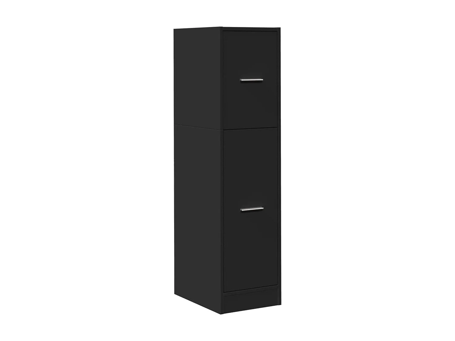 Mueble boticario negro 30x41x118 cm de madera contrachapada