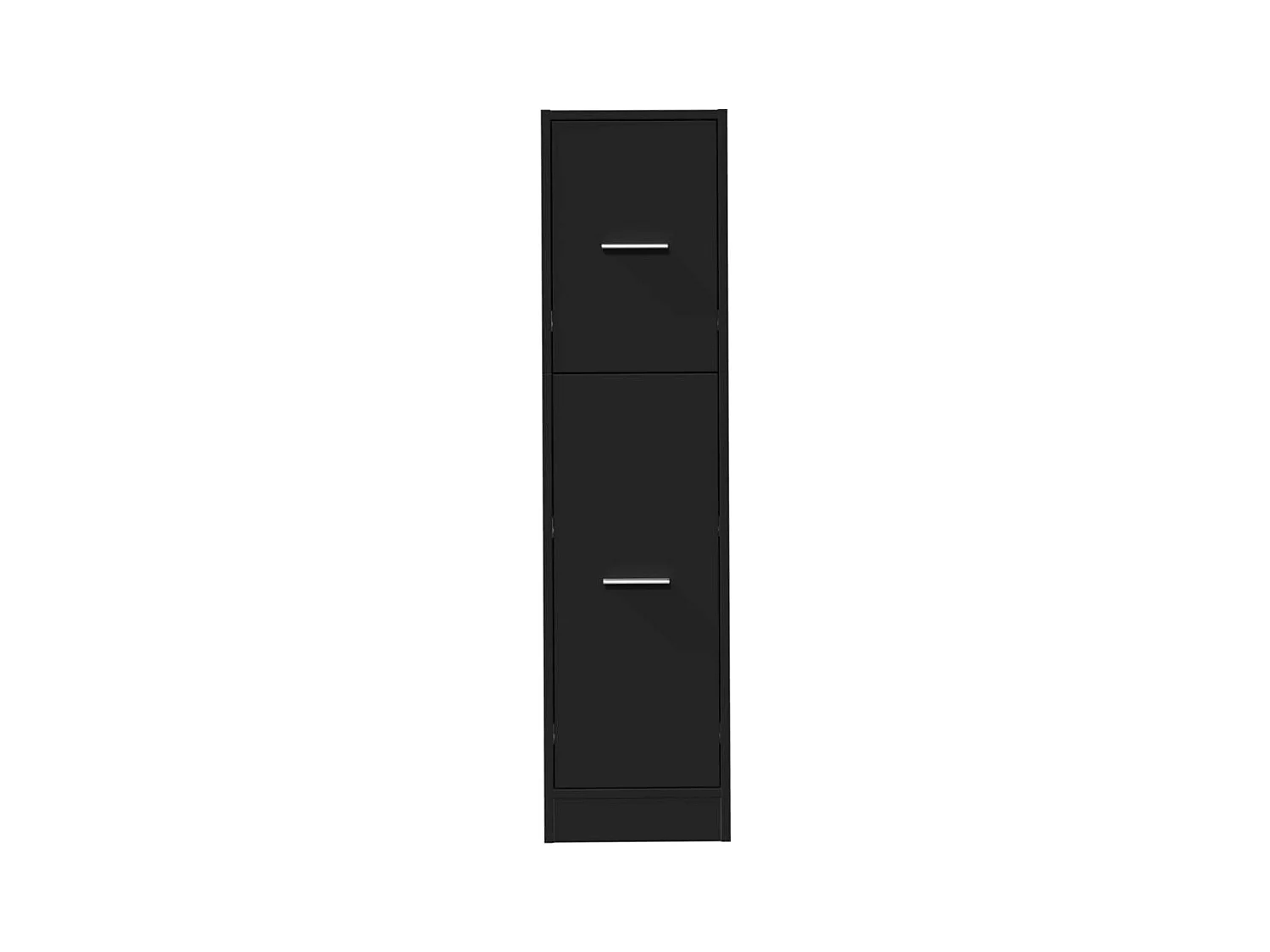 Armoire d'apothicaire noir 30x41x118 cm bois d'ingénierie