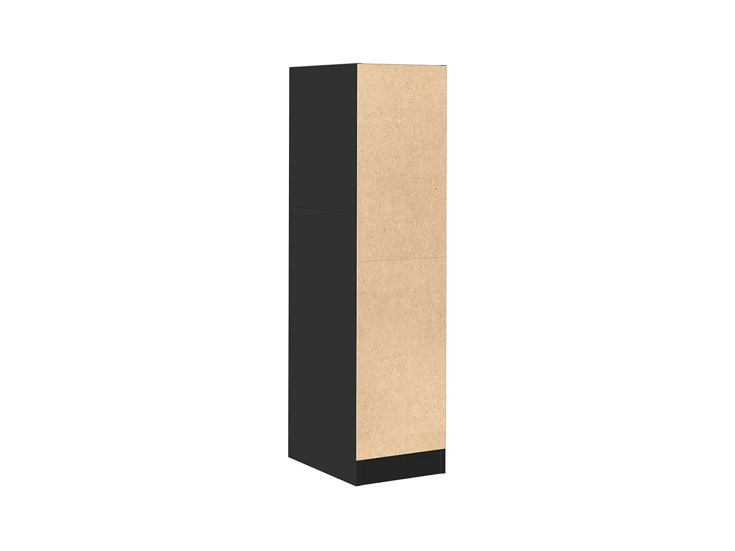 Armoire d'apothicaire noir 30x41x118 cm bois d'ingénierie