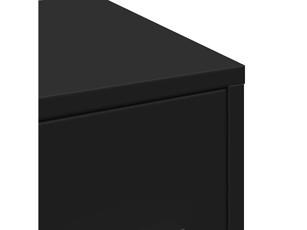 Armoire de salle de bain étroite avec roulettes noir