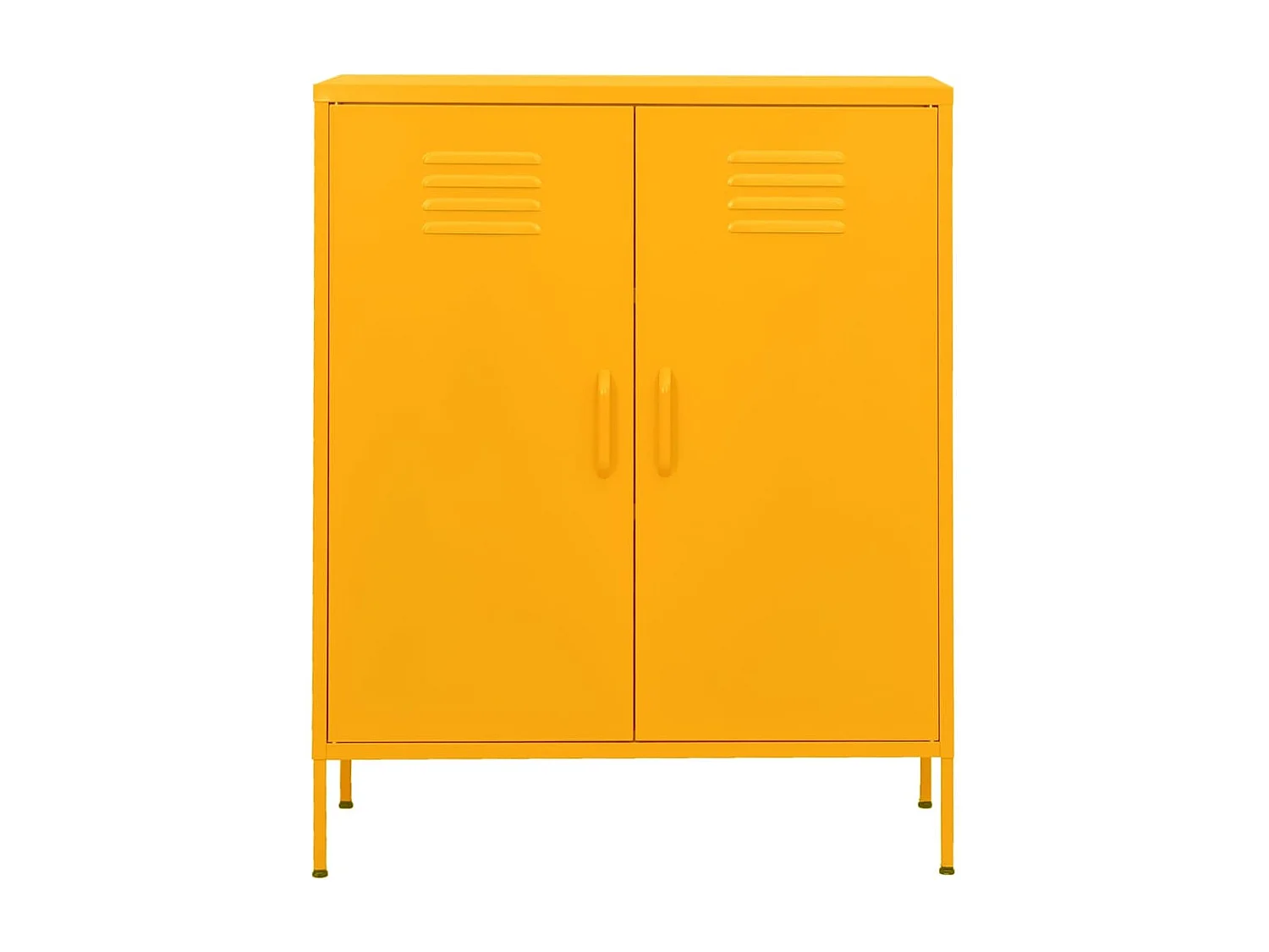 Opbergkast Mosterdgeel 80x35x101,5 cm Staal