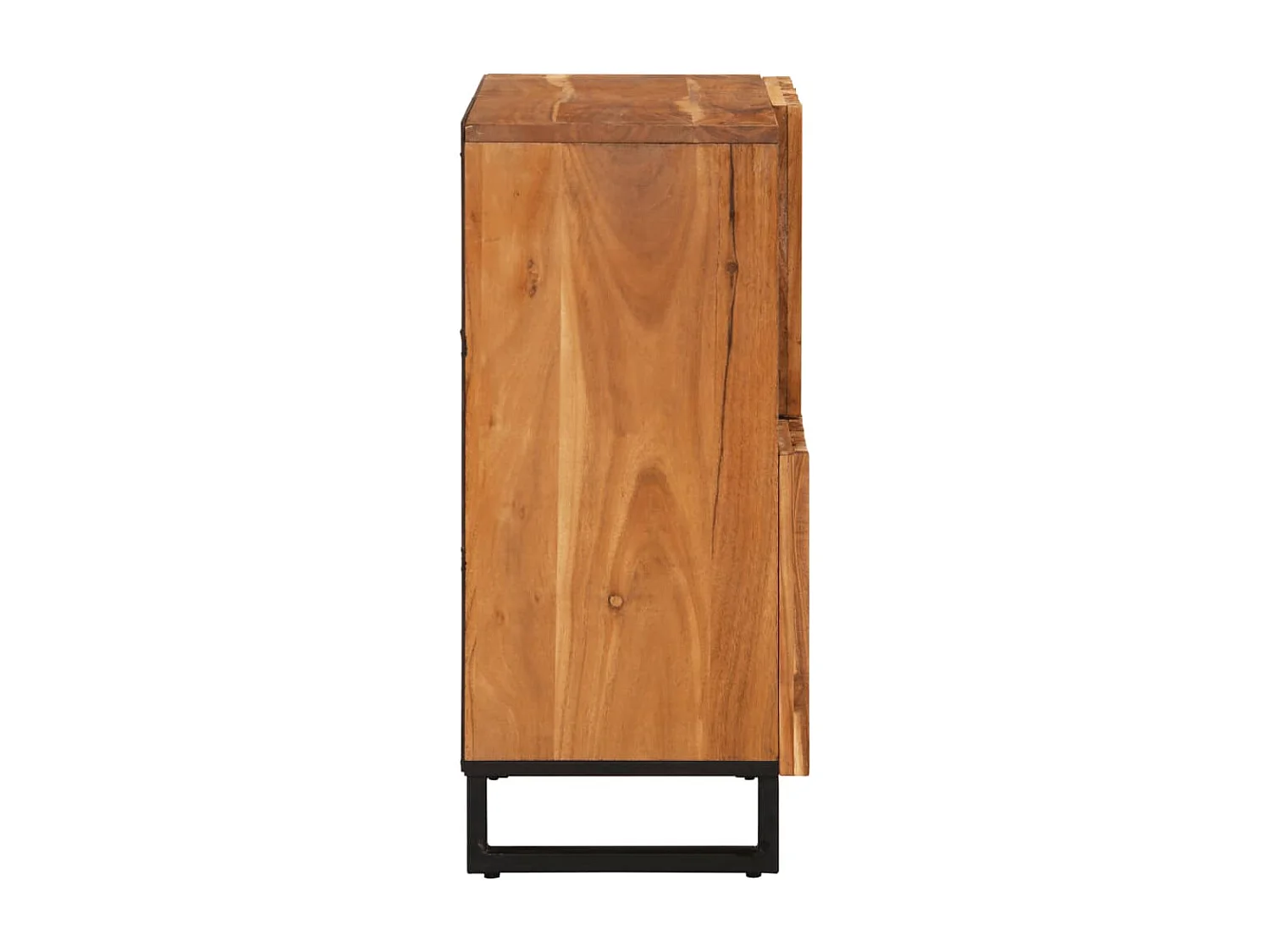 Credenza 80x34x75 cm in legno massello di acacia