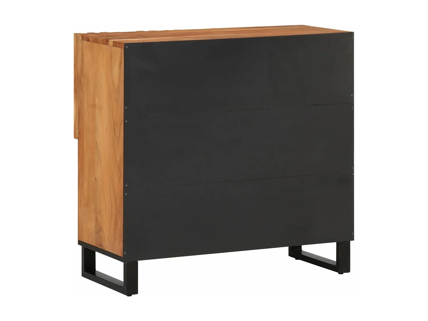 Credenza 80x34x75 cm in legno massello di acacia