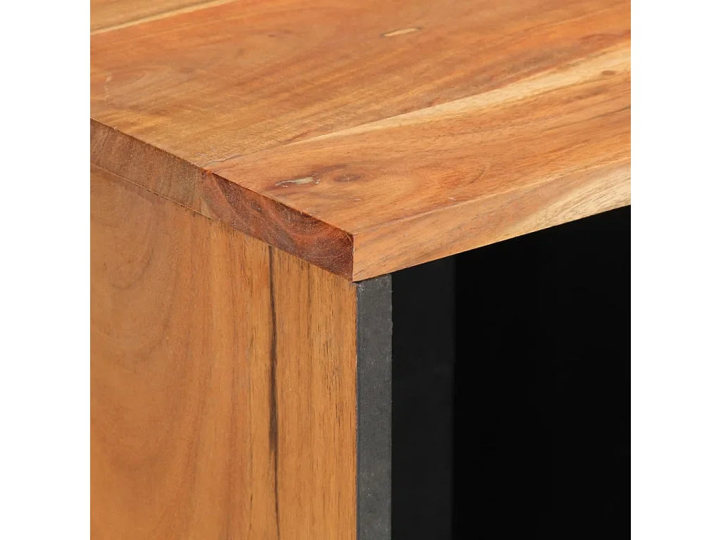 Credenza 80x34x75 cm in legno massello di acacia