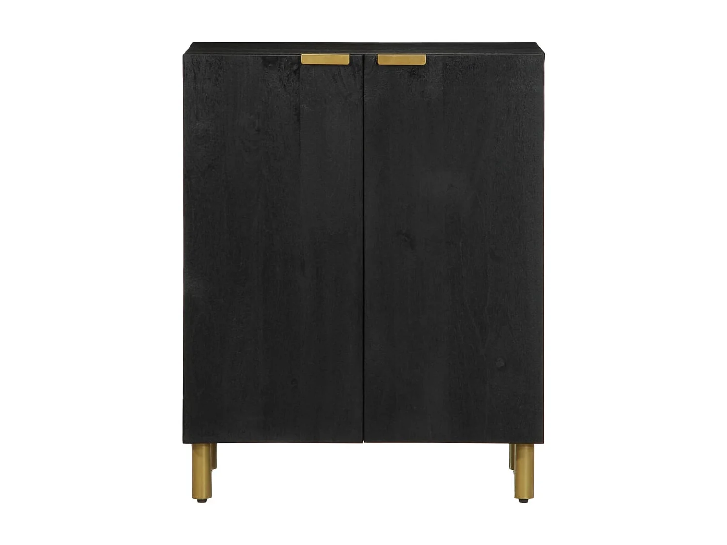 Aparador negro 60x33x75 cm de madera contrachapada