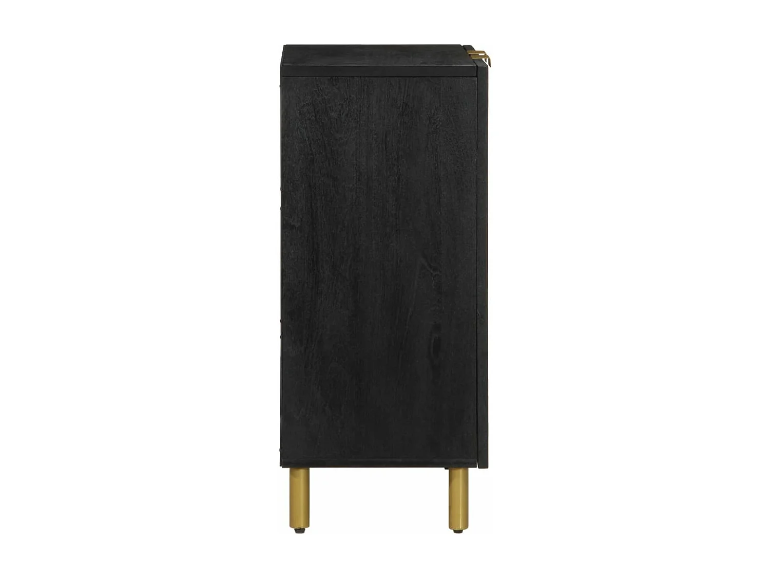 Aparador negro 60x33x75 cm de madera contrachapada