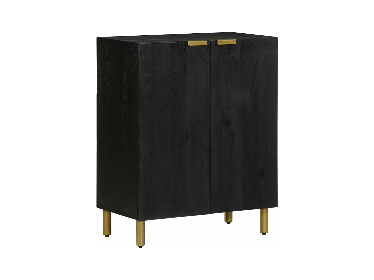 Credenza nera 60x33x75 cm in derivati del legno