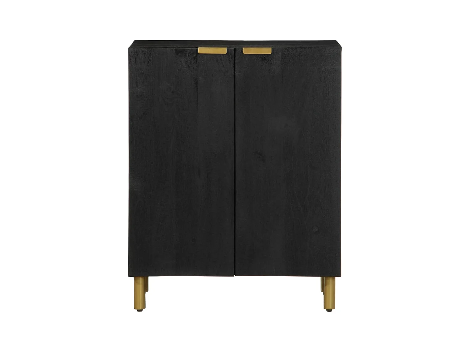 Buffet noir 60x33x75 cm bois d'ingénierie