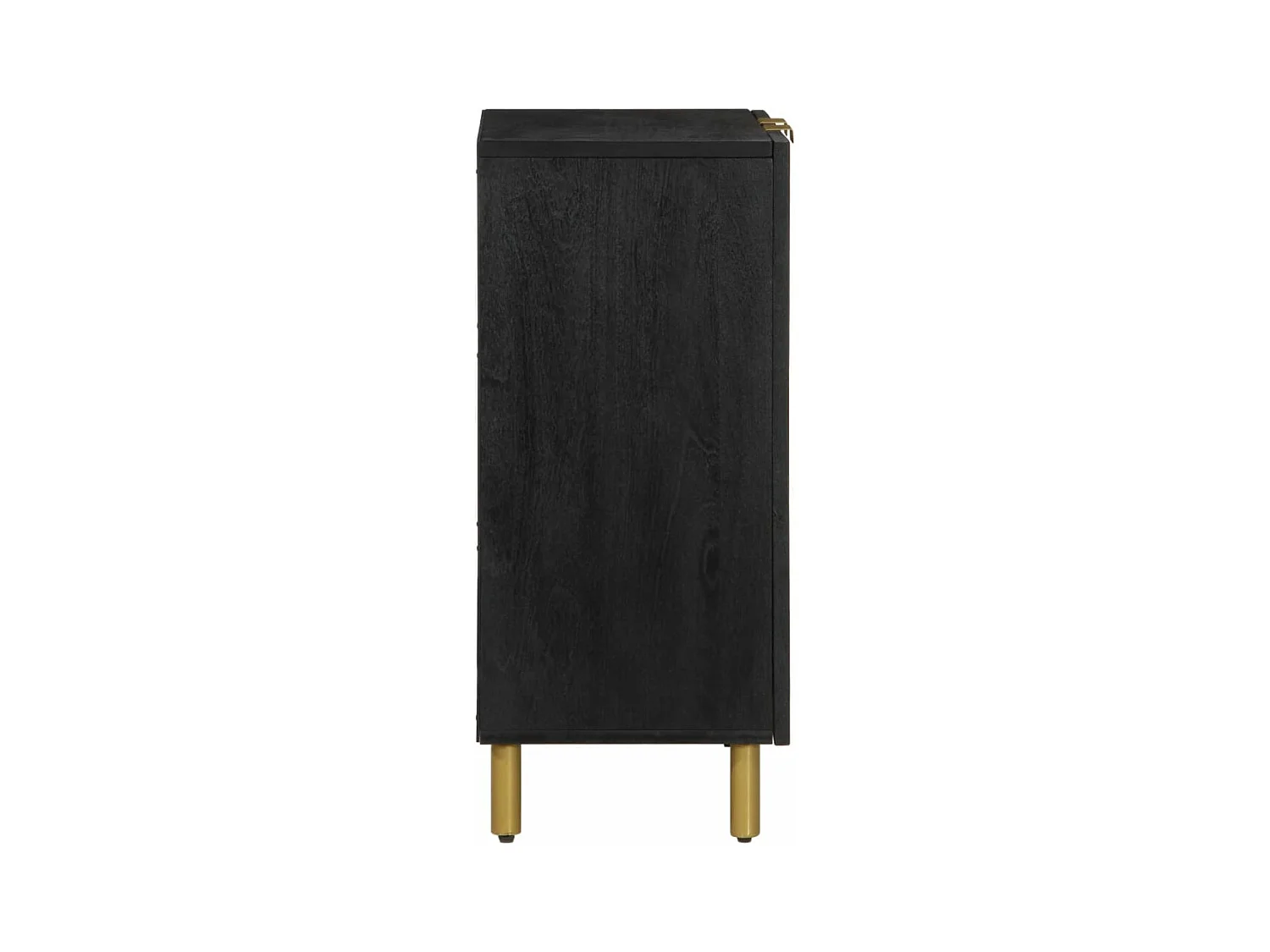 Buffet noir 60x33x75 cm bois d'ingénierie