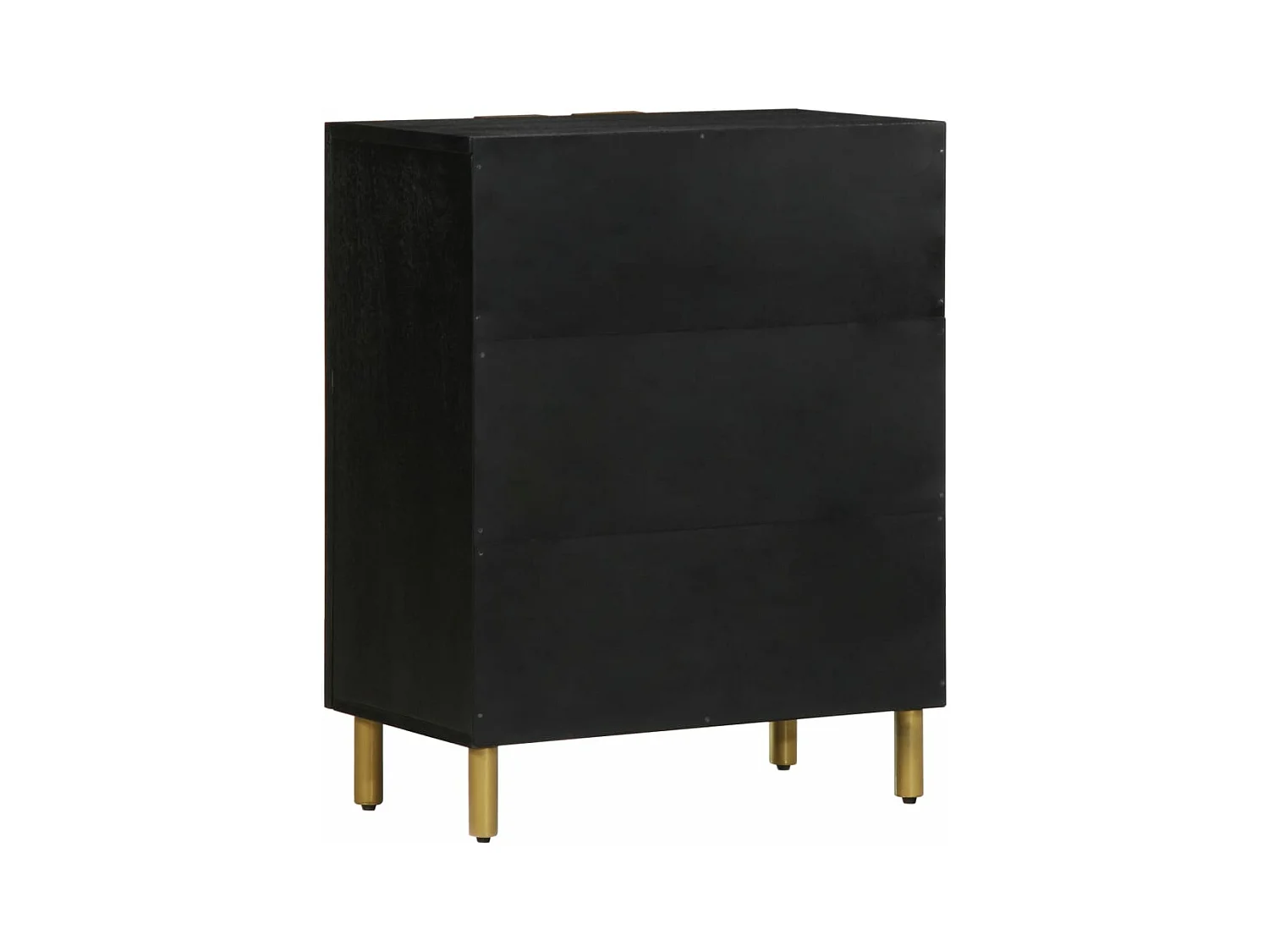 Buffet noir 60x33x75 cm bois d'ingénierie
