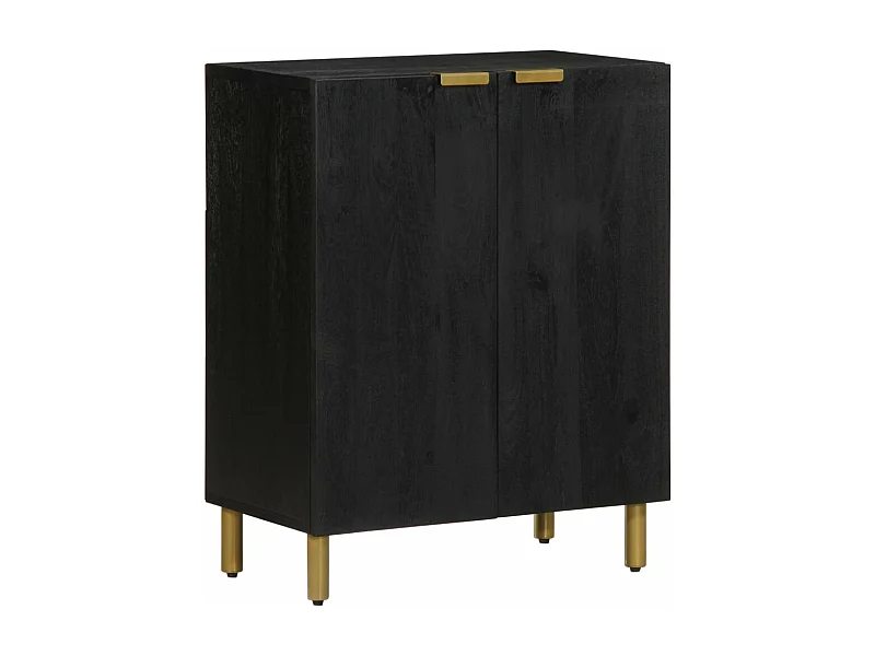 Credenza nera 60x33x75 cm in derivati del legno