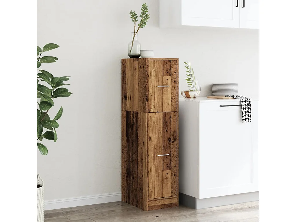 Mueble boticario madera vieja 30x41x118 cm madera contrachapada