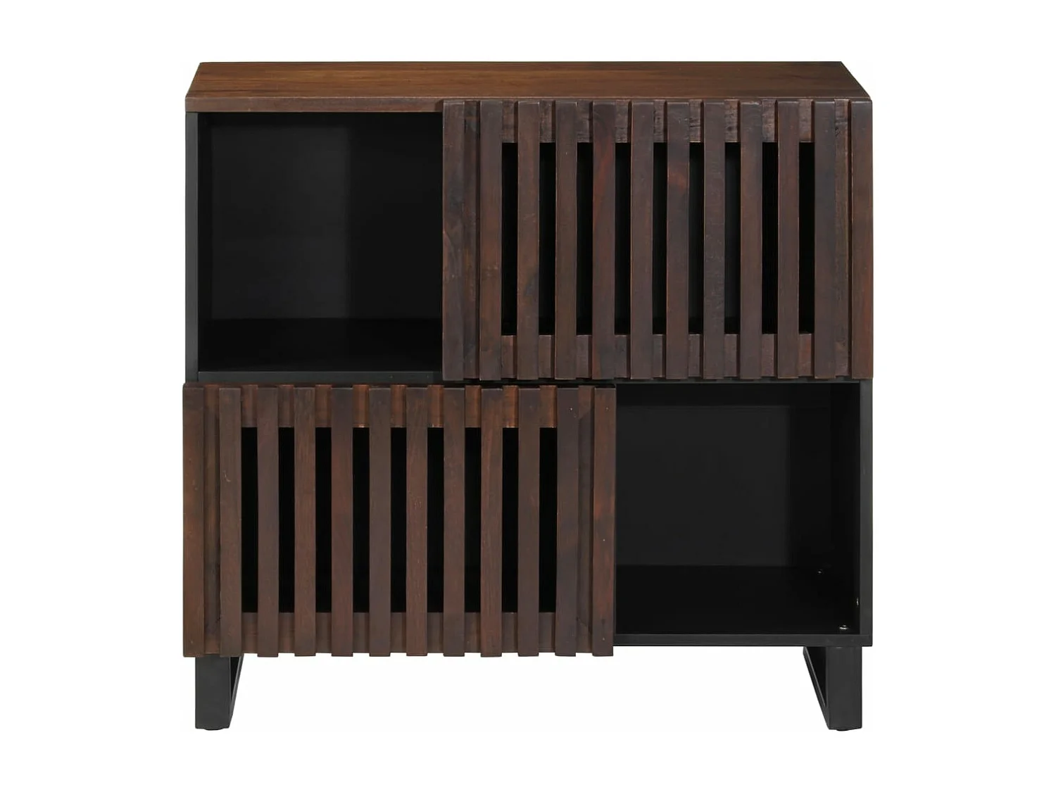 Aparador marrom 80x34x75 cm madeira de mangueira maciça