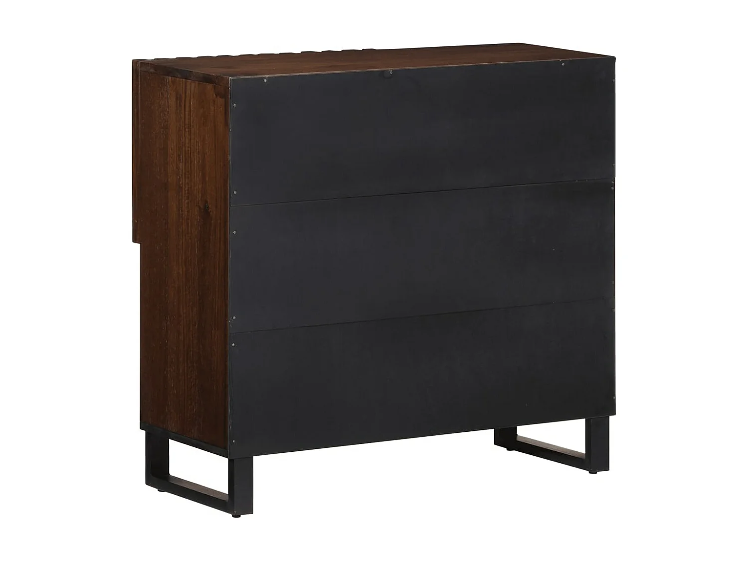 Aparador marrom 80x34x75 cm madeira de mangueira maciça