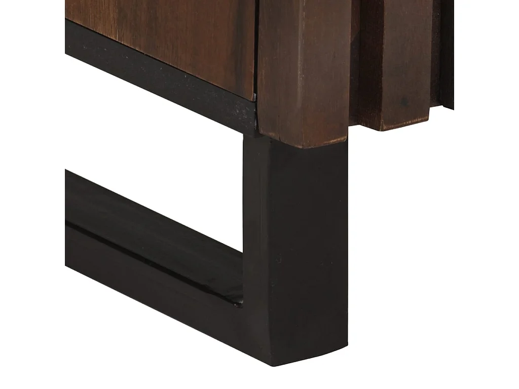 Aparador marrom 80x34x75 cm madeira de mangueira maciça