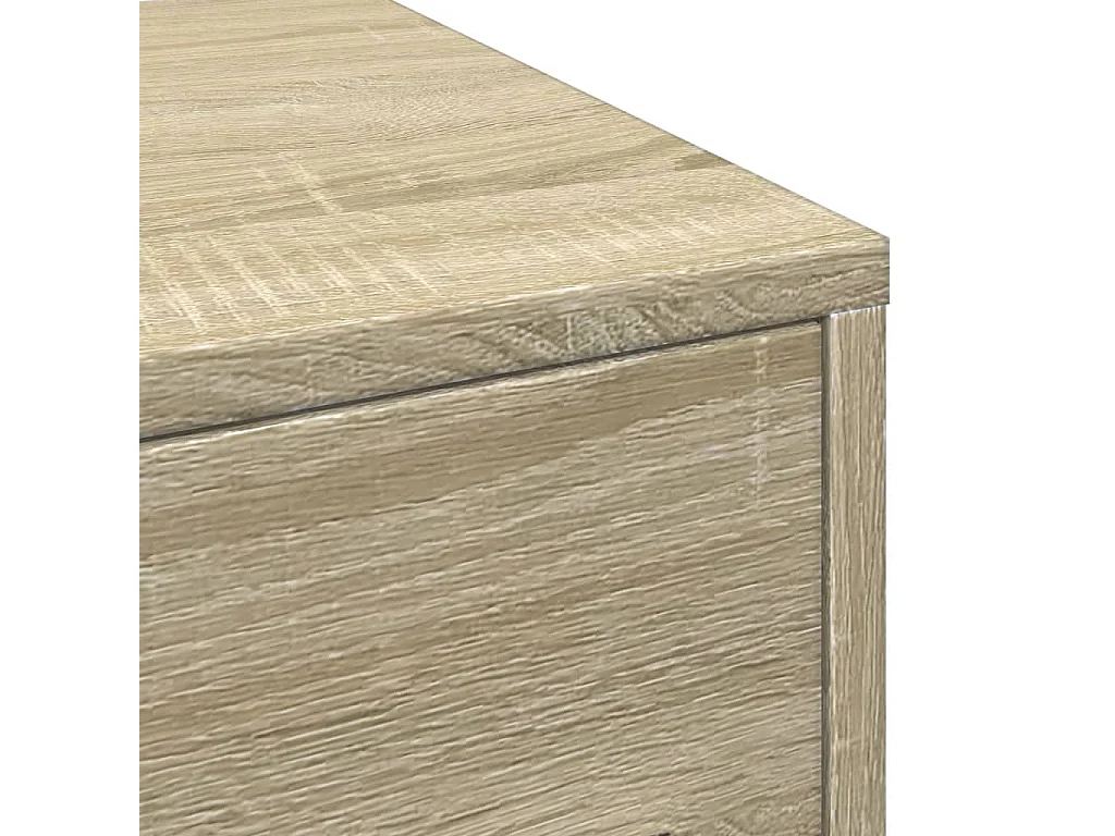 Armoire de salle de bain étroite avec roulettes chêne sonoma