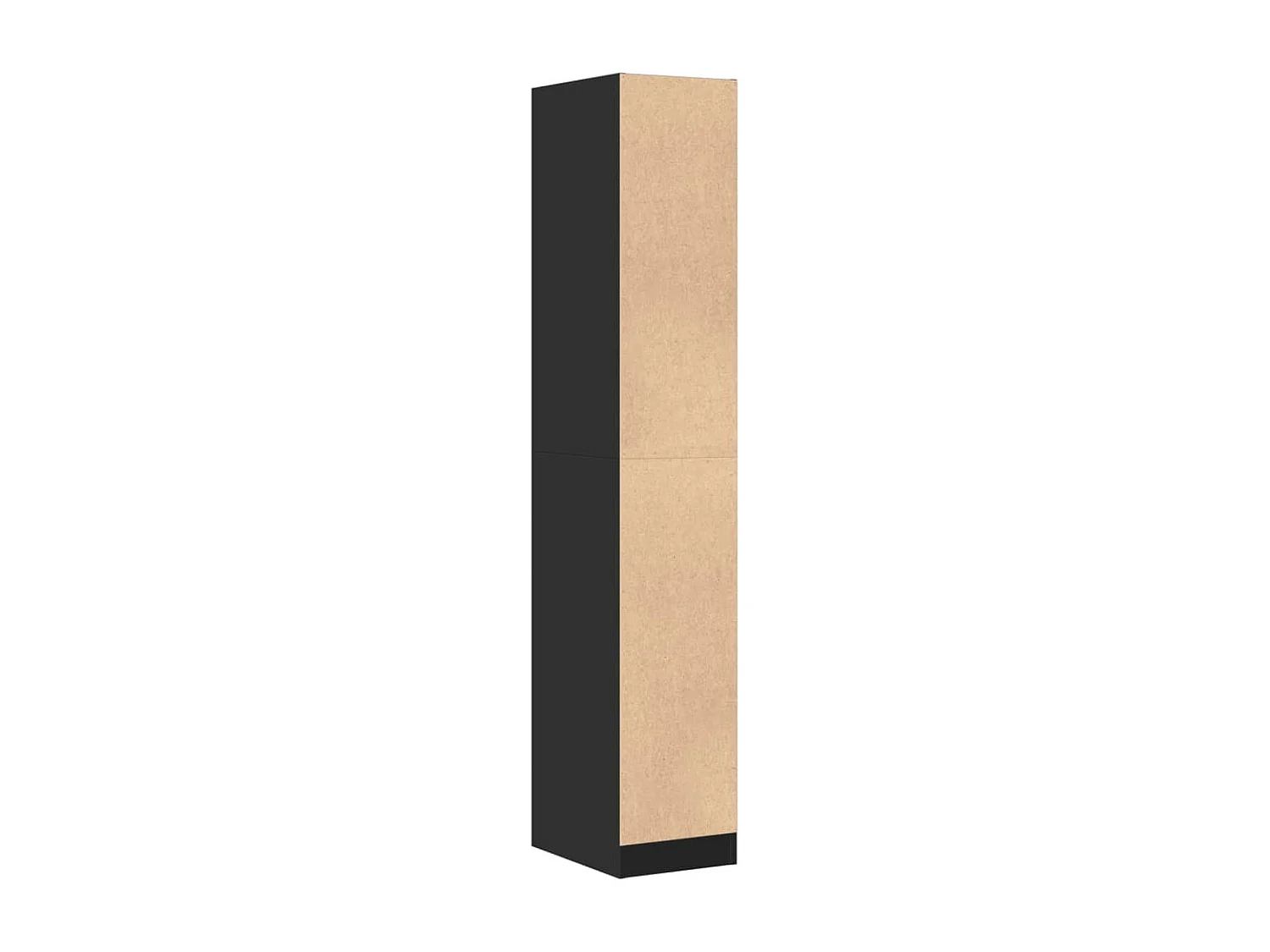 Zwarte apothekerskast 30x41x174,5 cm samengesteld hout
