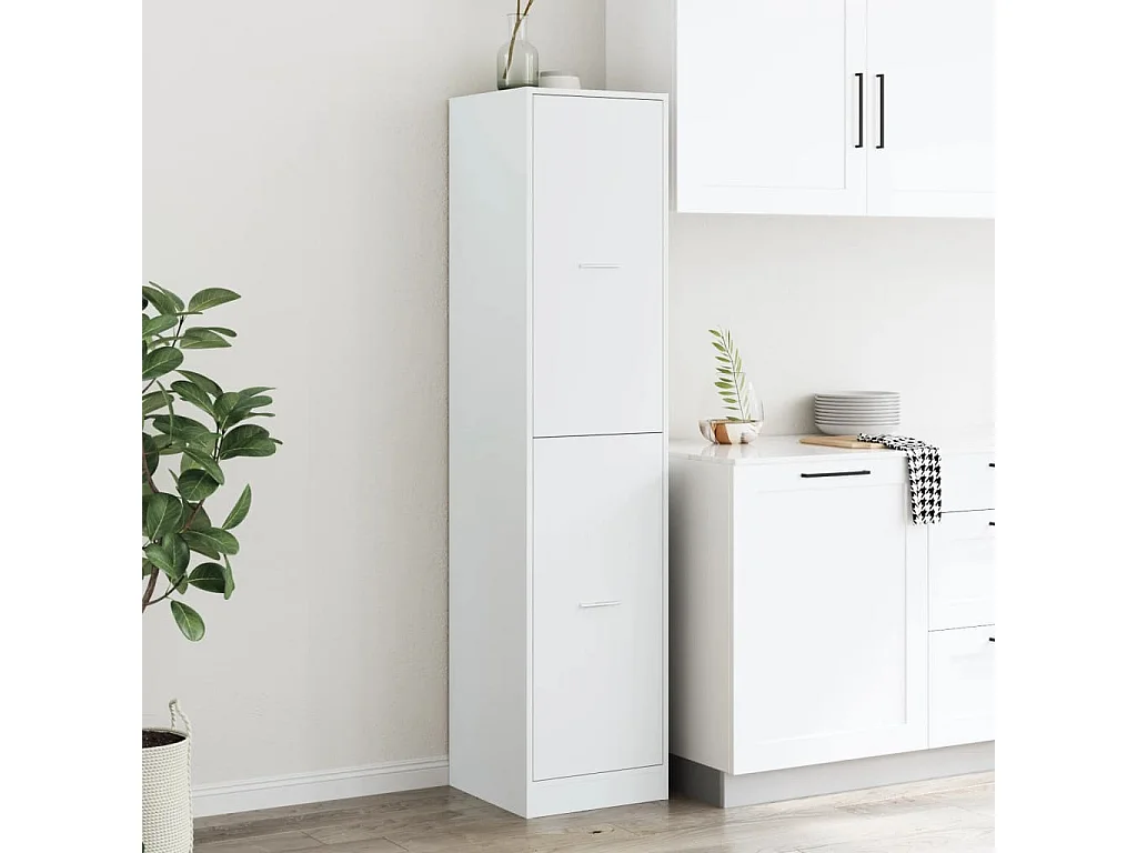 Armoire d'apothicaire blanc 40x41x174,5 cm bois d'ingénierie