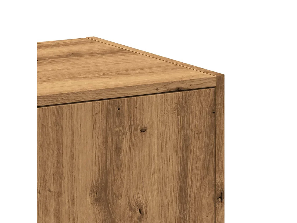 Mueble boticario artesanal en madera contrachapada de roble.