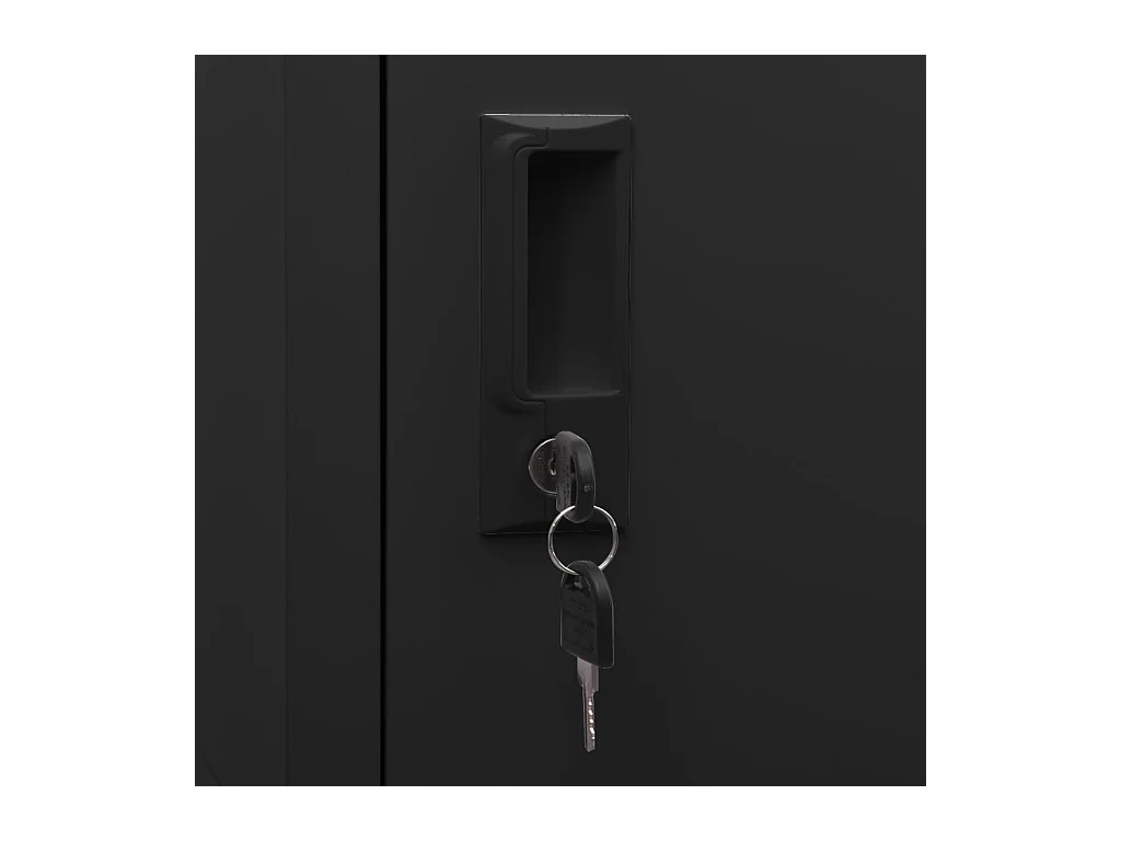 Armoire à casiers Noir 38x45x180 cm Acier