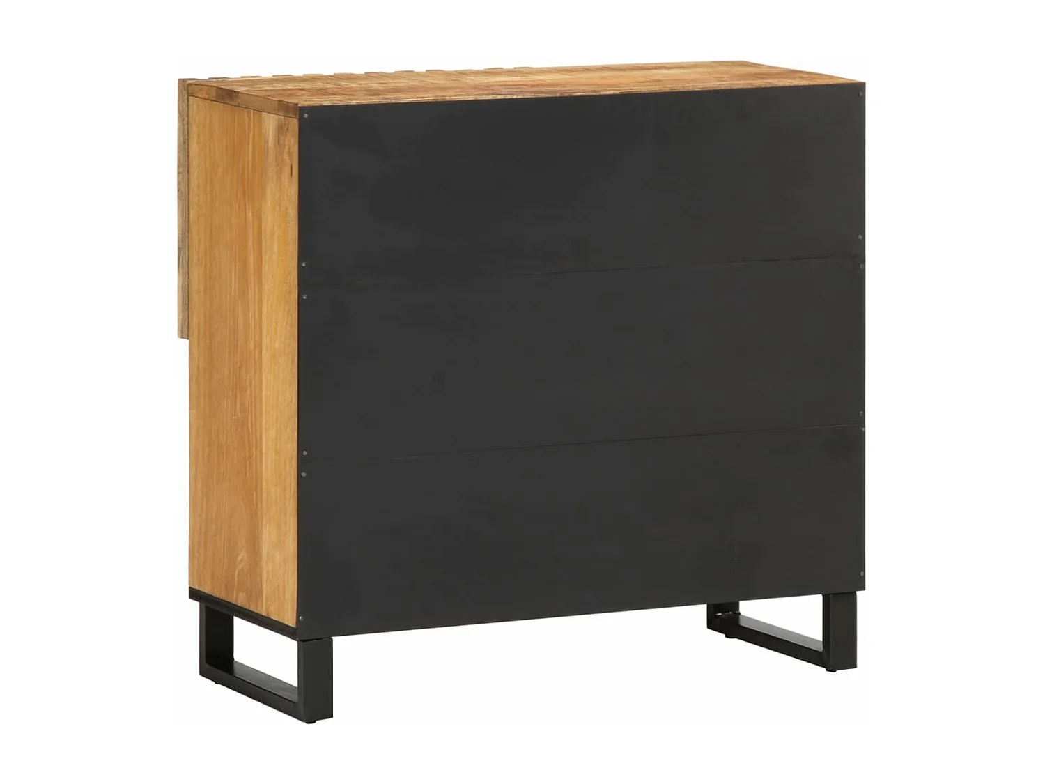 Buffet 80x34x75 cm bois de manguier massif brut