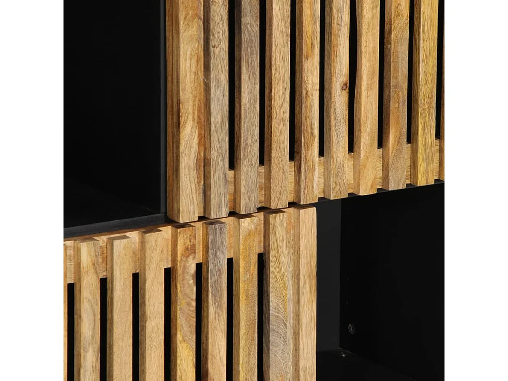 Buffet 80x34x75 cm bois de manguier massif brut