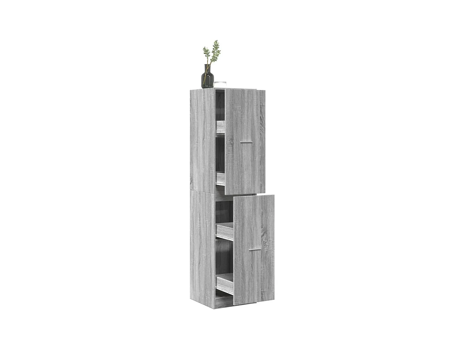 Armoire apothicaire sonoma gris 40x41x174,5cm bois d'ingénierie