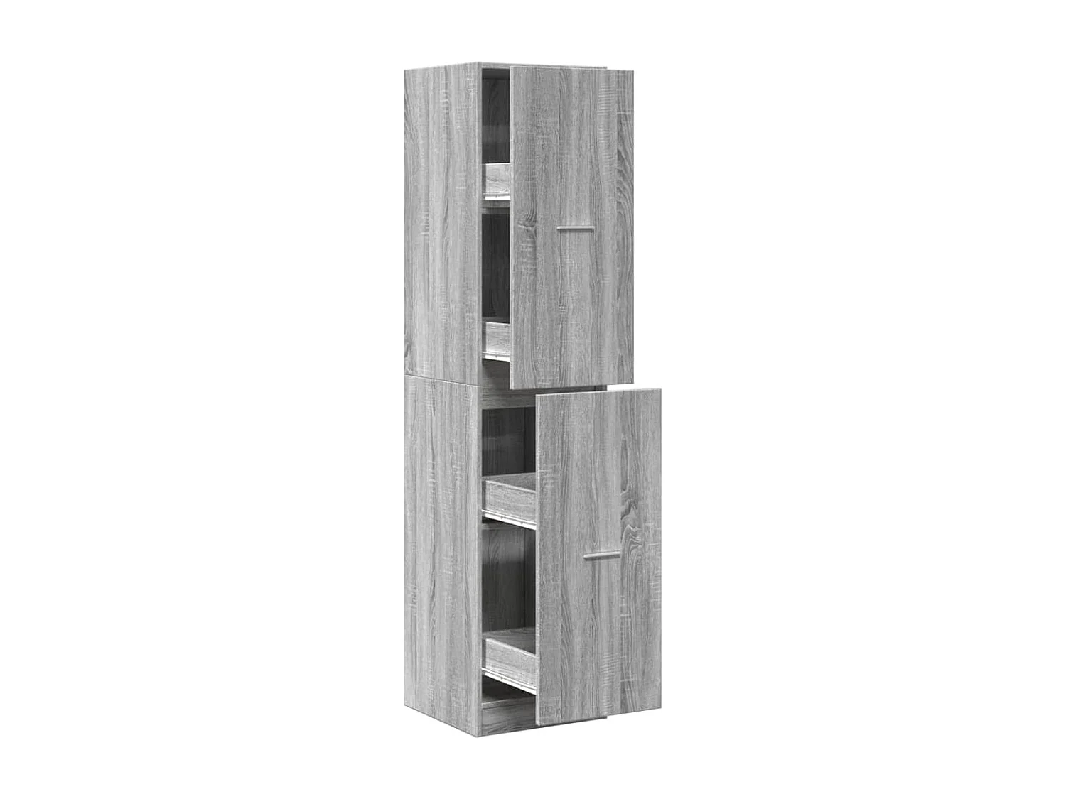 Armoire apothicaire sonoma gris 40x41x174,5cm bois d'ingénierie