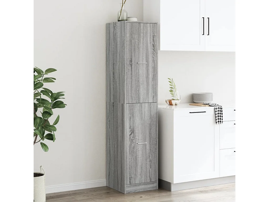 Armoire apothicaire sonoma gris 40x41x174,5cm bois d'ingénierie