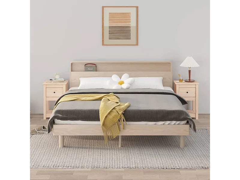 Comodini 2 pezzi 40x35x61,5 cm Legno di pino massiccio