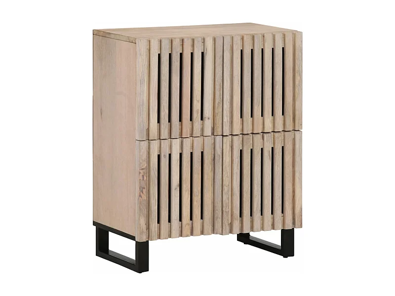 Sideboard 60x34x75 cm aus massivem Mangoholz