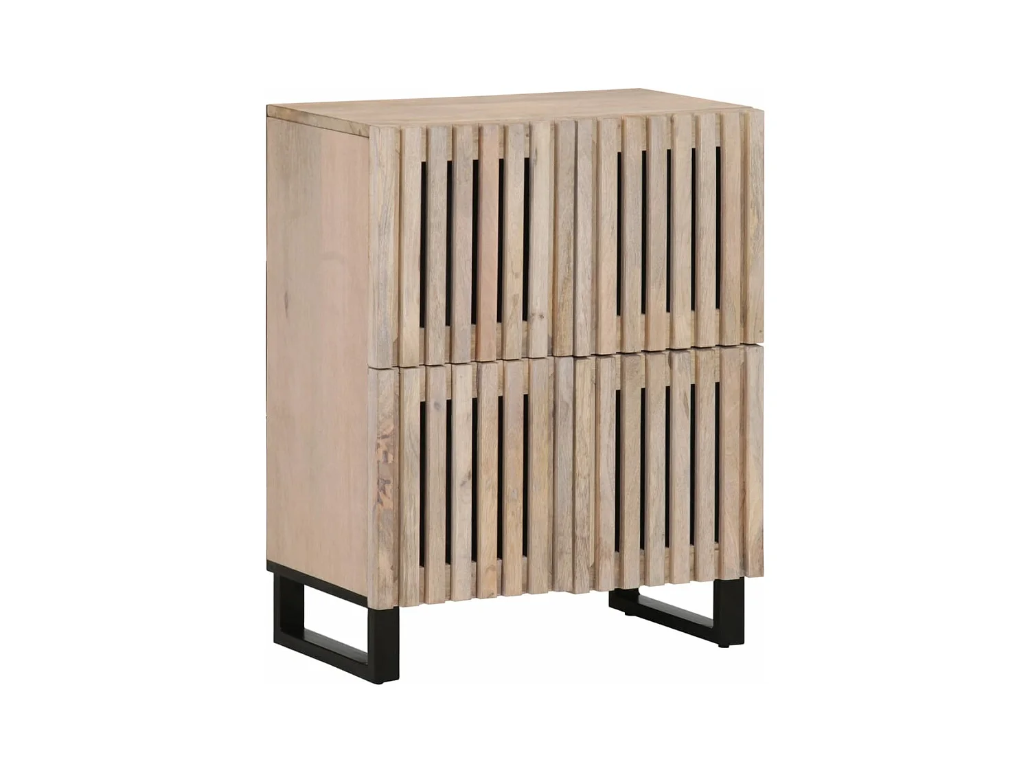 Buffet 60x34x75 cm bois de manguier massif