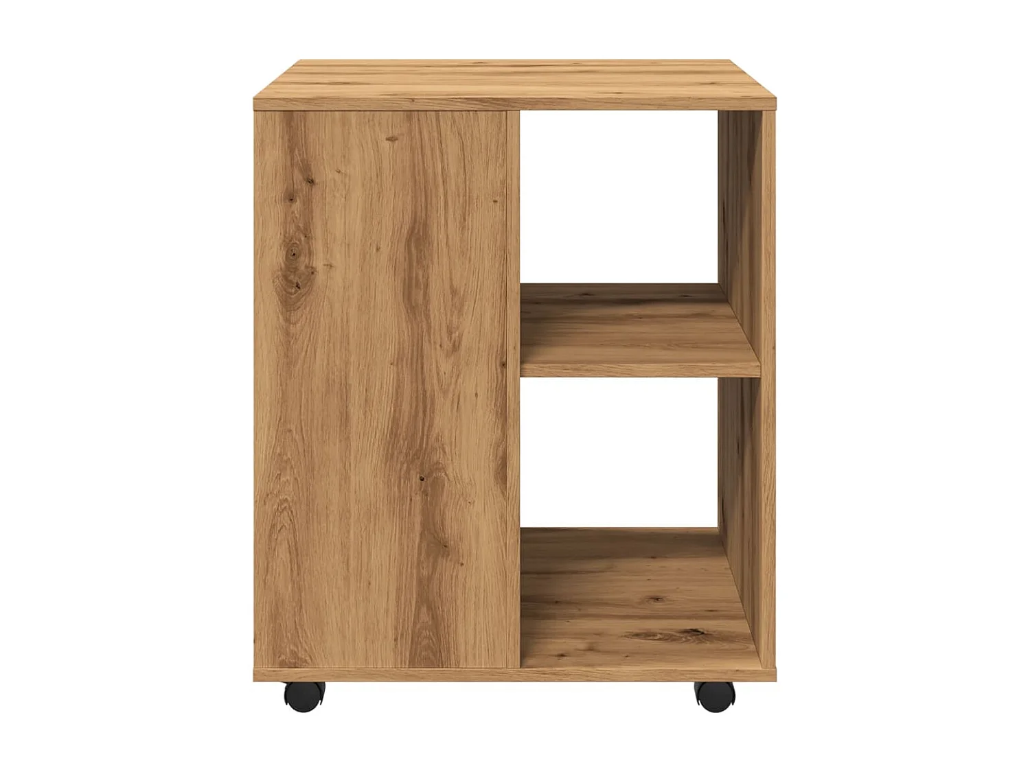 Handgefertigter Rollschrank aus Eichenholz, 60 x 53 x 72 cm, Holzwerkstoff