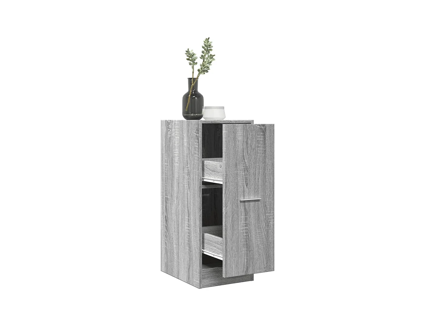 Sonoma grijze apothekerskast 30x41x77,5 cm samengesteld hout