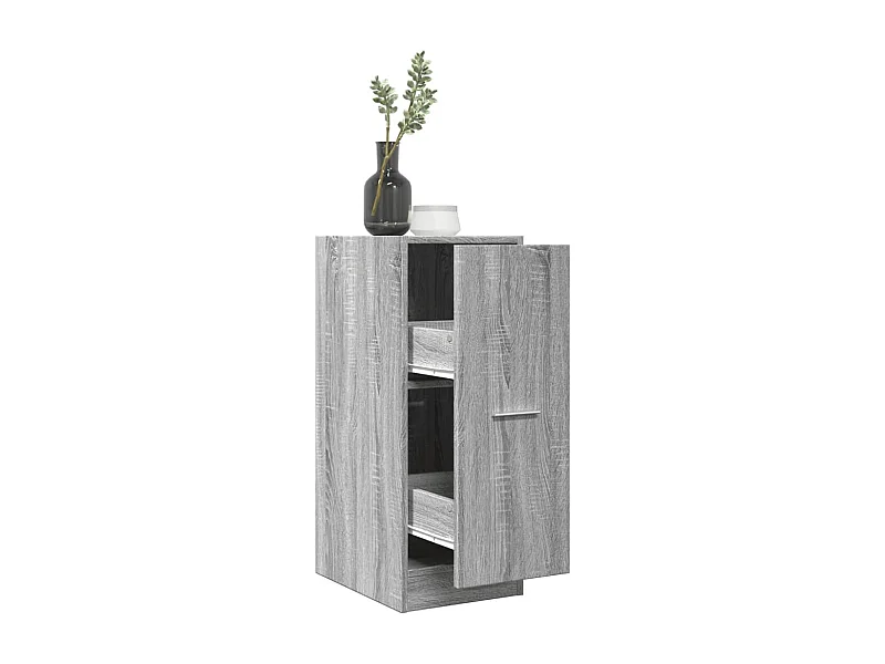 Armoire apothicaire sonoma gris 30x41x77,5 cm bois d'ingénierie