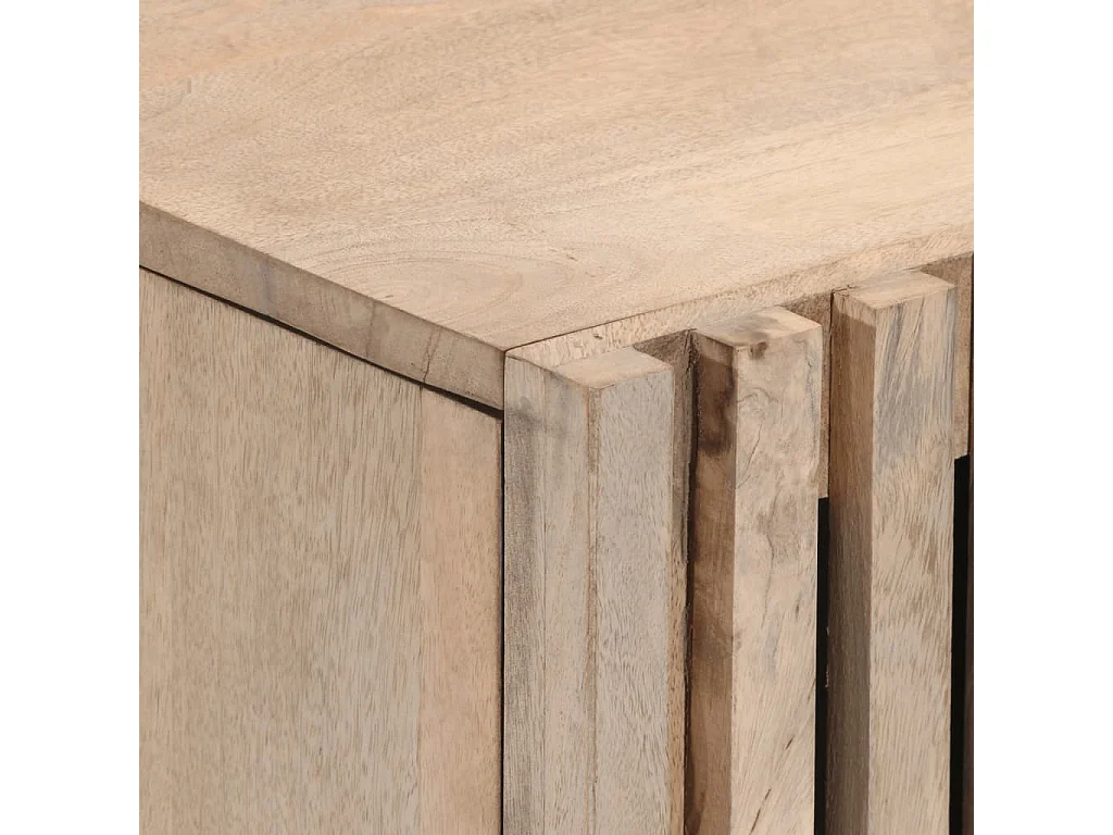 Buffet 40x34x75 cm bois massif de manguier