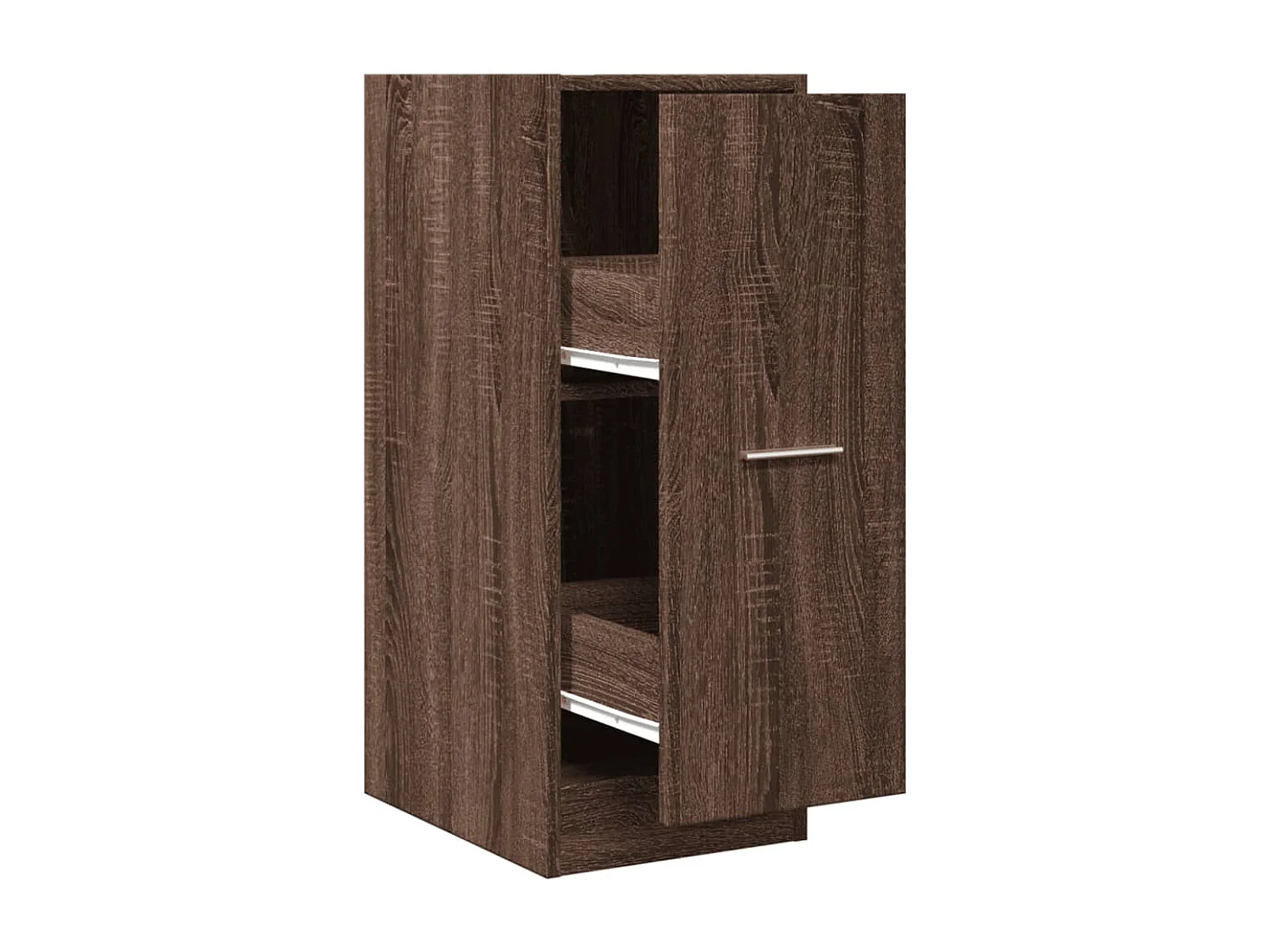 Armoire apothicaire chêne marron 30x41x77,5cm bois d'ingénierie