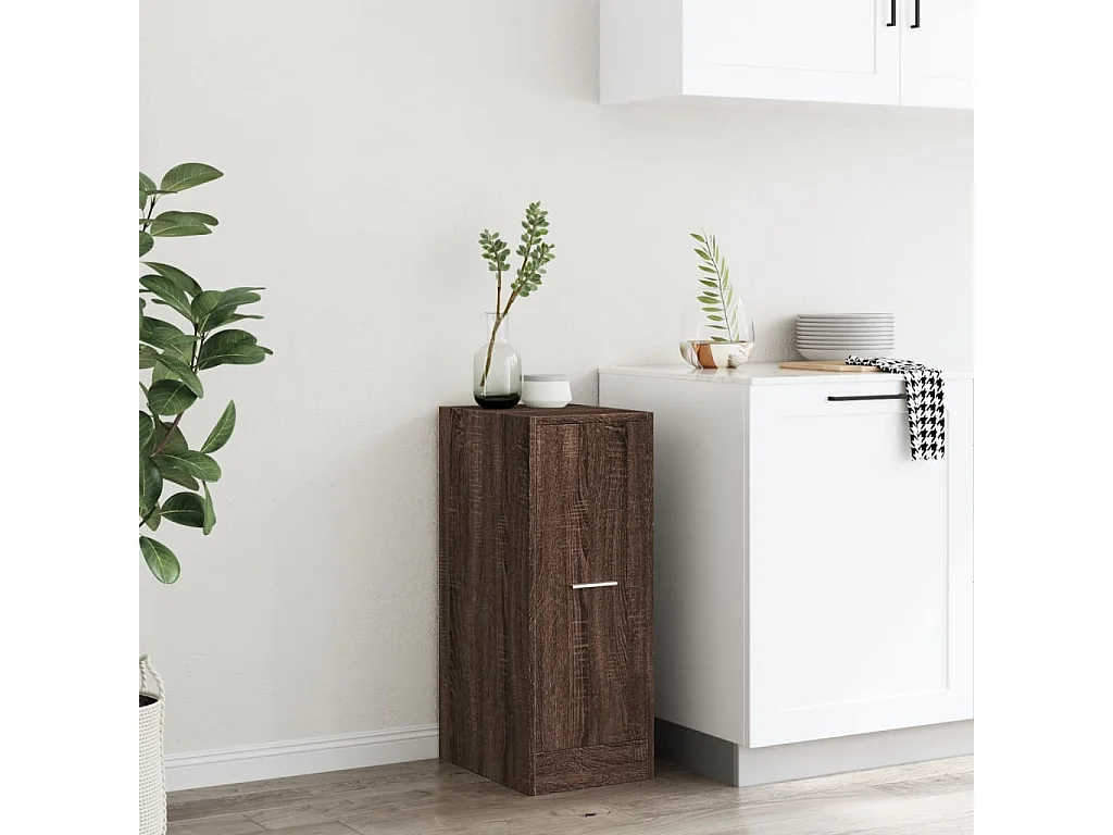 Armoire apothicaire chêne marron 30x41x77,5cm bois d'ingénierie